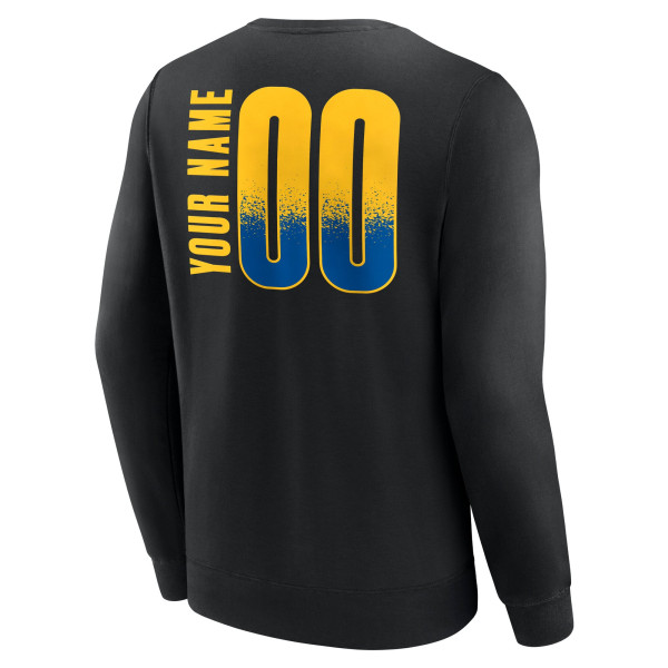 Именная свитшот Golden State Warriors Black Home Court Pop Name & Number