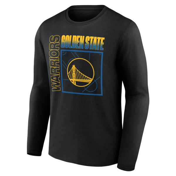 Именная футболка с длинным рукавом Golden State Warriors Black Home Court Pop Name & Number