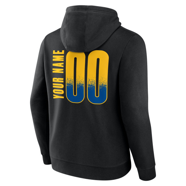 Именная толстовка Golden State Warriors Black Home Court Pop Name & Number