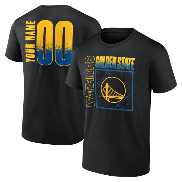 Именная футболка Golden State Warriors Black Home Court Pop Name & Number