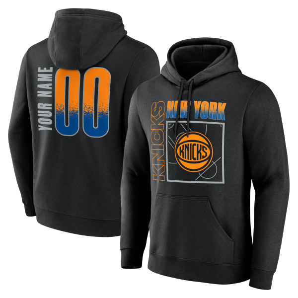 Именная толстовка New York Knicks Black Home Court Pop Name & Number