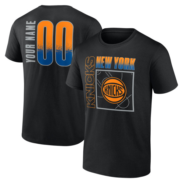 Именная футболка New York Knicks Black Home Court Pop Name & Number