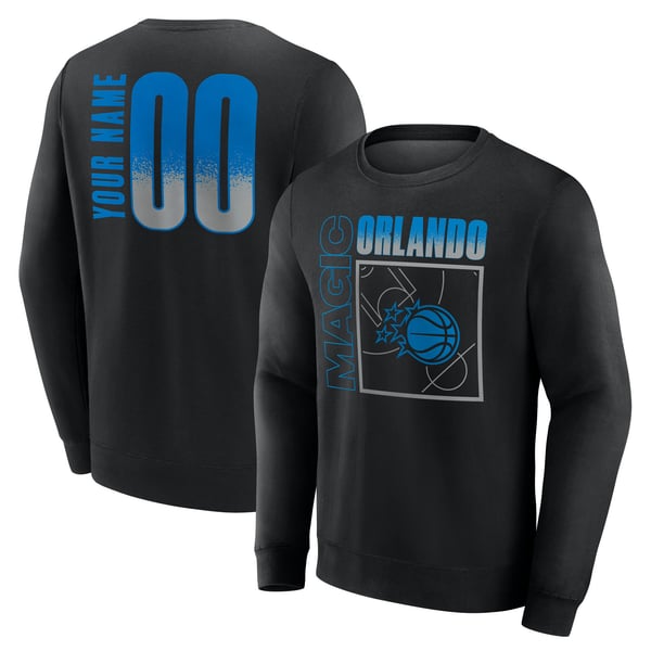 Именная свитшот Orlando Magic Black Home Court Pop Name & Number