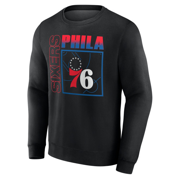 Именная свитшот Philadelphia 76ers Black Home Court Pop Name & Number