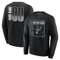 Именная свитшот San Antonio Spurs Black Home Court Pop Name & Number