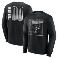 Именная свитшот San Antonio Spurs Black Home Court Pop Name & Number