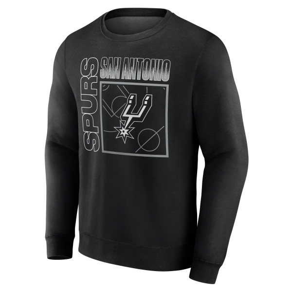Именная свитшот San Antonio Spurs Black Home Court Pop Name & Number