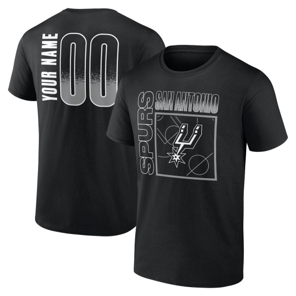 Именная футболка San Antonio Spurs Black Home Court Pop Name & Number