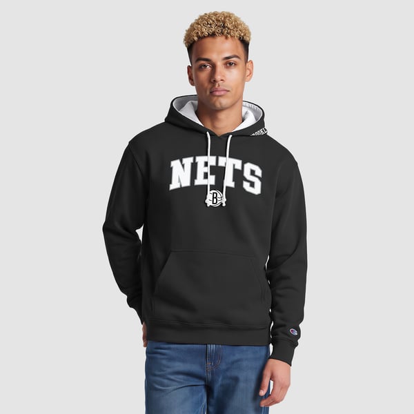 Толстовка Brooklyn Nets Champion Black Contrast Liner