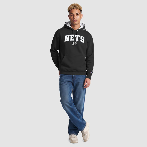 Толстовка Brooklyn Nets Champion Black Contrast Liner