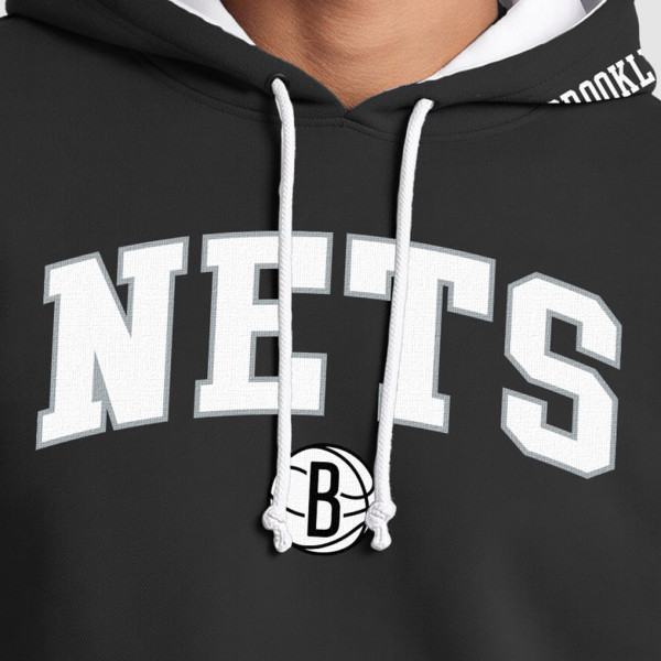 Толстовка Brooklyn Nets Champion Black Contrast Liner