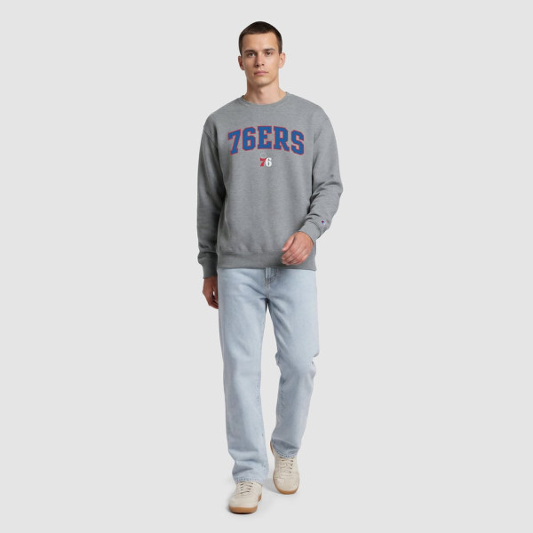 Свитшот Philadelphia 76ers Champion Gray Contrast