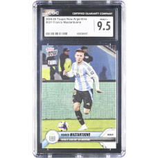 Карточка Franco Mastantuono Argentina National Team 2024-25 Topps Now Argentina Youngest Debutant for Argentina #1 CGC Authenticated 9.5