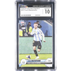 Карточка Franco Mastantuono Argentina National Team 2024-25 Topps Now Argentina Youngest Debutant for Argentina #1 CGC Authenticated 10