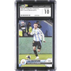 Карточка Franco Mastantuono Argentina National Team 2024-25 Topps Now Argentina Youngest Debutant for Argentina #1 CGC Authenticated 10