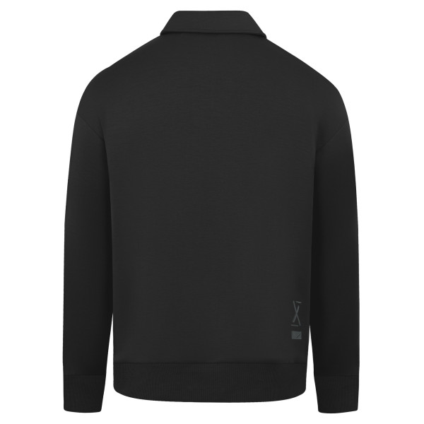 Свитшот Unisex New York Knicks Levelwear Black Luxe Signature Quarter-Zip Tri-Blend