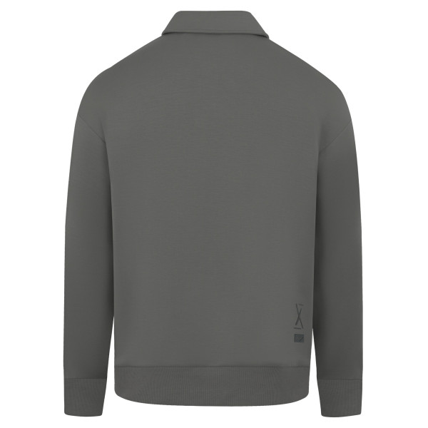 Unisex Detroit Pistons Levelwear Gray Luxe Signature Quarter-Zip Tri-Blend Sweatshirt