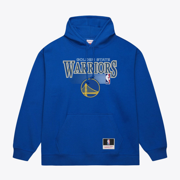 Толстовка Golden State Warriors Mitchell & Ness Royal Team Name Stack & Logo