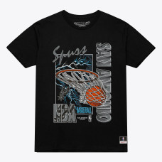 Футболка San Antonio Spurs Mitchell & Ness Black Lightning Swish