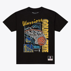Футболка Golden State Warriors Mitchell & Ness Black Lightning Swish