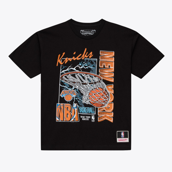 Футболка New York Knicks Mitchell & Ness Black Lightning Swish