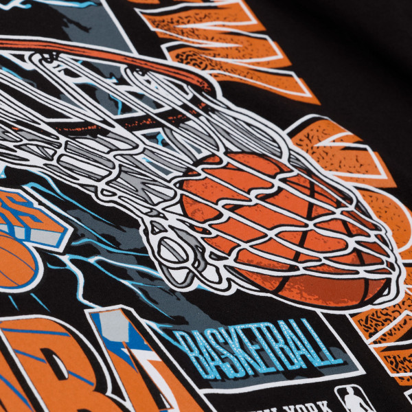 Футболка New York Knicks Mitchell & Ness Black Lightning Swish