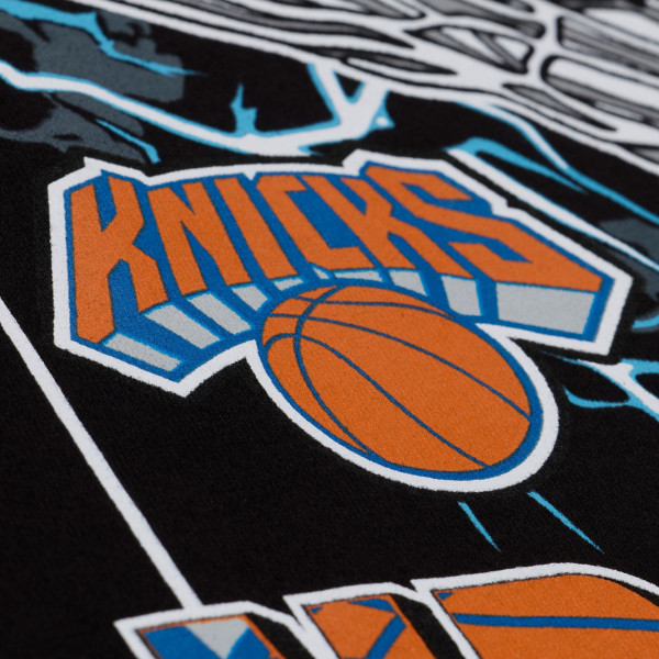 Футболка New York Knicks Mitchell & Ness Black Lightning Swish