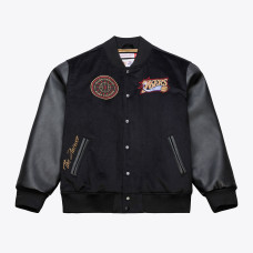 Куртка Philadelphia 76ers Allen Iverson Mitchell & Ness Black Walk The Tunnel Varsity Full-Snap