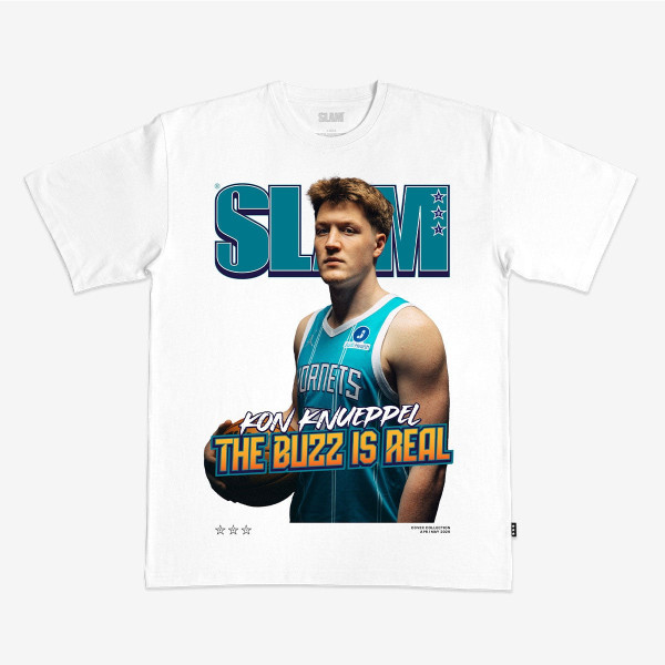 Футболка Unisex Charlotte Hornets Kon Knueppel SLAM White Cover