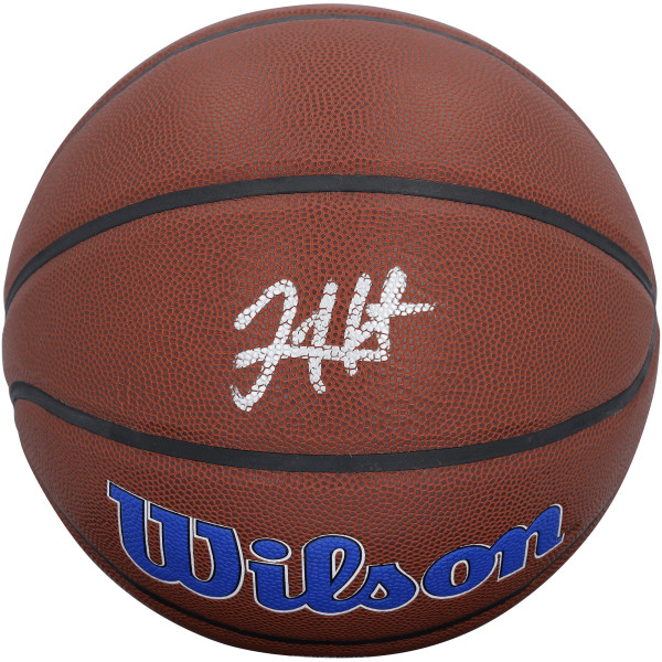 Мяч с автографом Josh Hart New York Knicks Fanatics Authentic Wilson Team Logo
