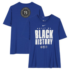 Detroit Pistons Fanatics Authentic Team-Issued Blue Black History Month Short Sleeve Shirt from the 2025-26 NBA Season