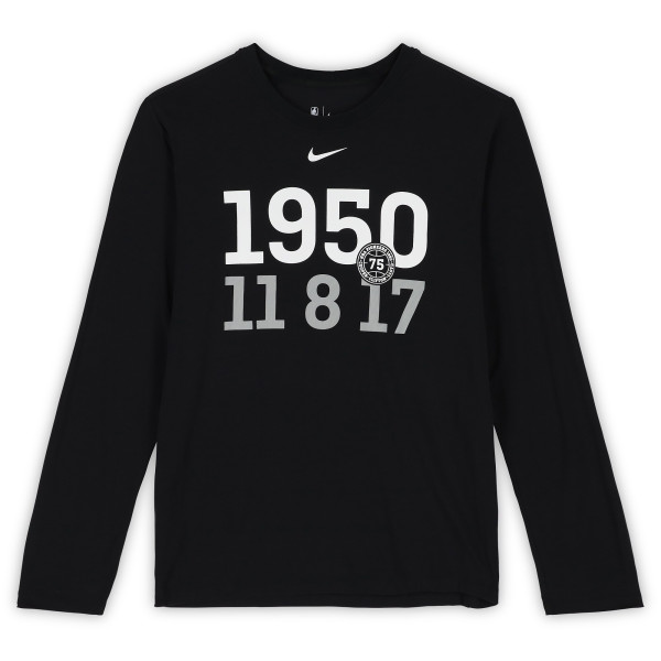 Detroit Pistons Fanatics Authentic Team-Issued Black Pioneer Classic Long Sleeve Shirt from the 2025-26 NBA Season