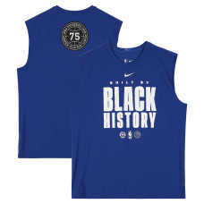 Detroit Pistons Fanatics Authentic Team-Issued Blue Black History Month Sleeveless Shirt from the 2025-26 NBA Season