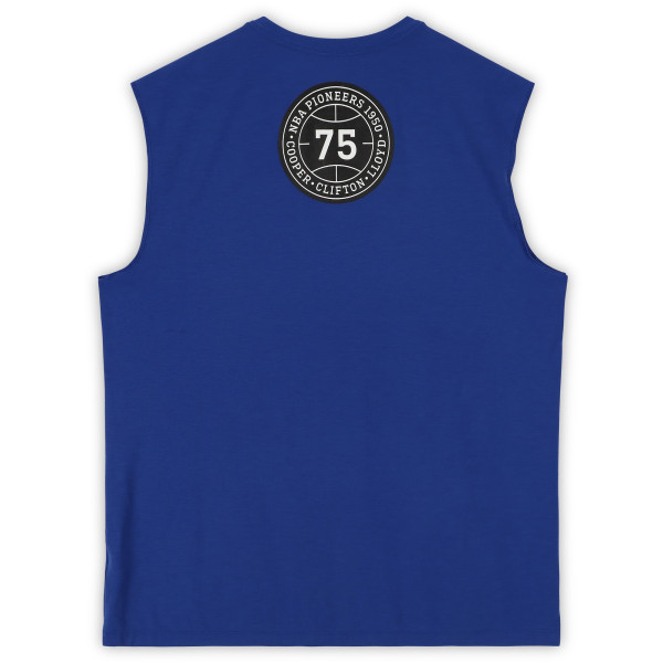 Detroit Pistons Fanatics Authentic Team-Issued Blue Black History Month Sleeveless Shirt from the 2025-26 NBA Season