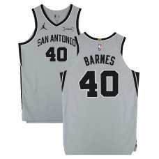 Игровая джерси Harrison Barnes San Antonio Spurs Fanatics Authentic #40 Gray vs. Brooklyn Nets on February 26, 2026 - Size 50+4
