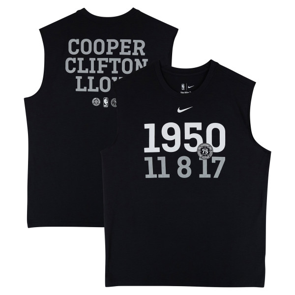Detroit Pistons Fanatics Authentic Team-Issued Black Pioneer Classic Sleeveless Shirt from the 2025-26 NBA Season - Size XL