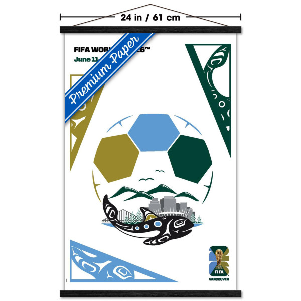 FIFA World Cup 2026 Vancouver 22.375 x 34 Hanger Frame Poster