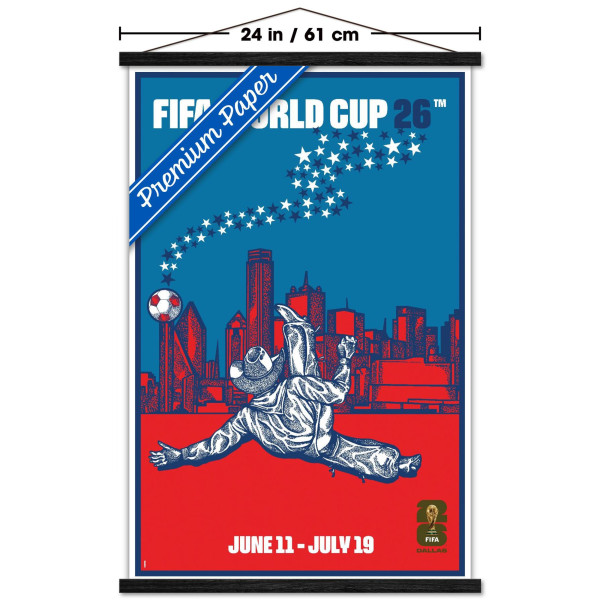 FIFA World Cup 2026 Dallas 22.375 x 34 Hanger Frame Poster