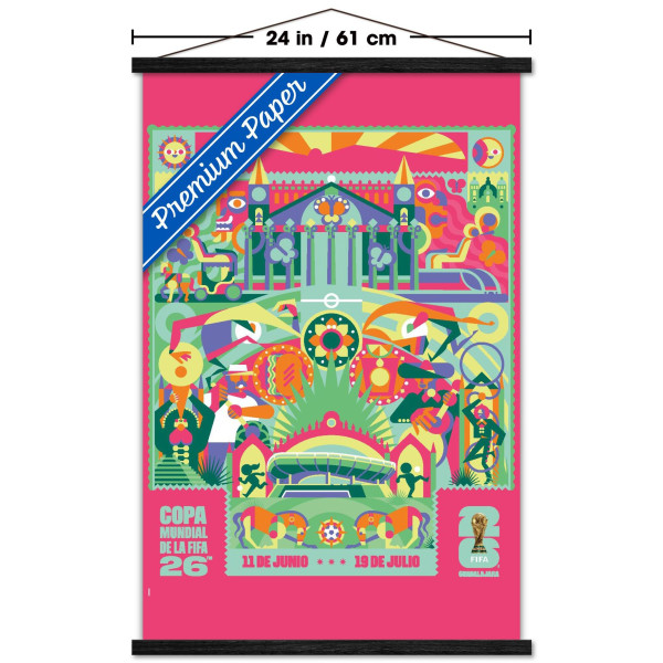 FIFA World Cup 2026 Guadalajara 22.375 x 34 Hanger Frame Poster