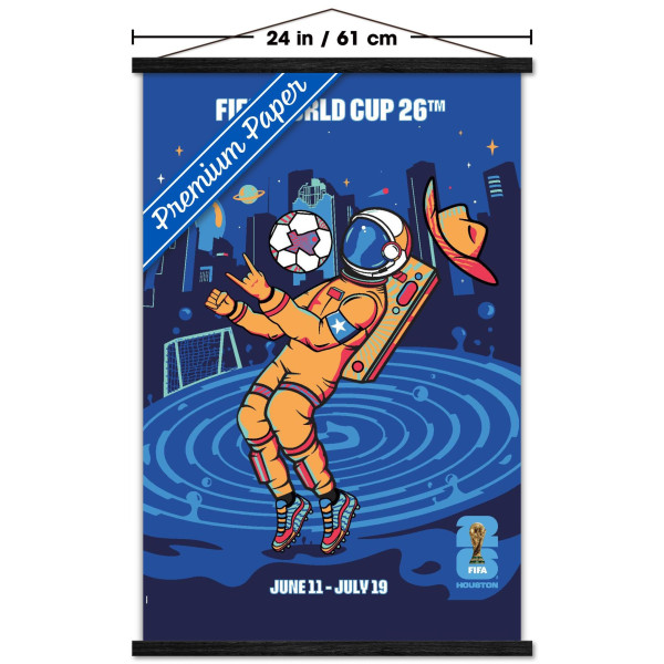 FIFA World Cup 2026 Houston 22.375 x 34 Hanger Frame Poster