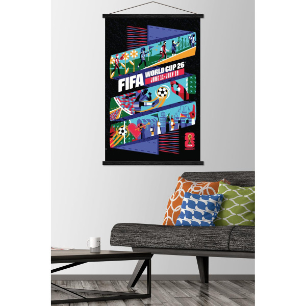 FIFA World Cup 2026 Kansas City 22.375 x 34 Hanger Frame Poster