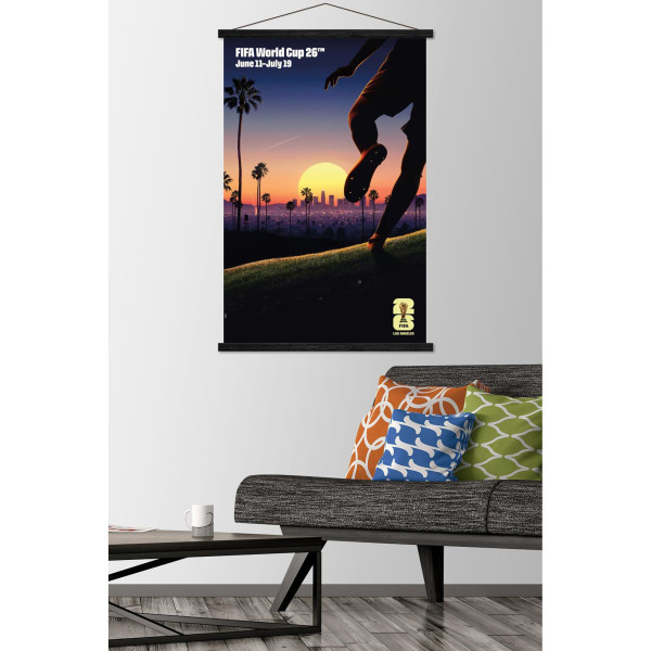 FIFA World Cup 2026 Los Angeles 22.375 x 34 Hanger Frame Poster