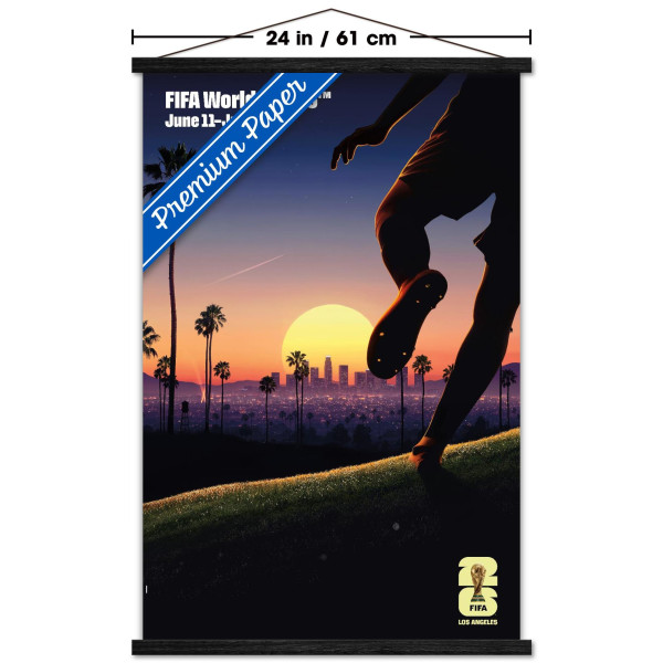FIFA World Cup 2026 Los Angeles 22.375 x 34 Hanger Frame Poster