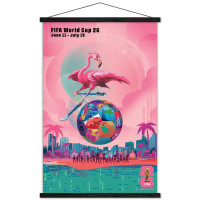 FIFA World Cup 2026 Miami 22.375 x 34 Hanger Frame Poster