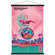 FIFA World Cup 2026 Miami 22.375 x 34 Hanger Frame Poster