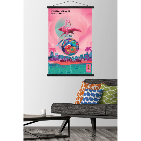 FIFA World Cup 2026 Miami 22.375 x 34 Hanger Frame Poster