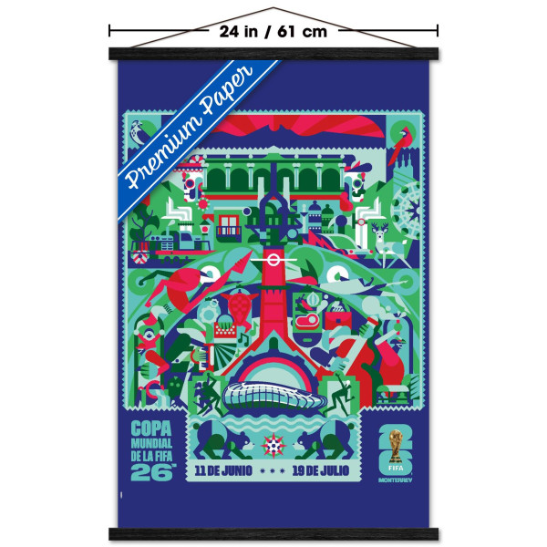 FIFA World Cup 2026 Monterrey 22.375 x 34 Hanger Frame Poster
