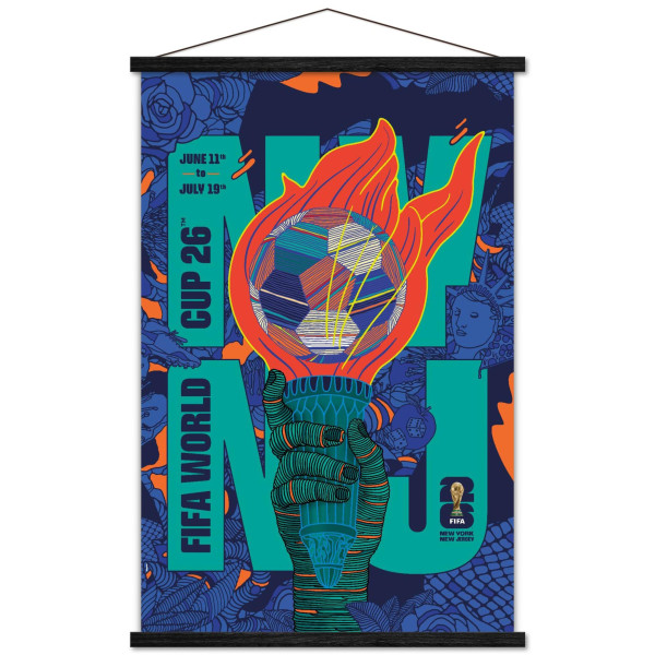 Джерси FIFA World Cup 2026 New York, New 22.375 x 34 Hanger Frame Poster