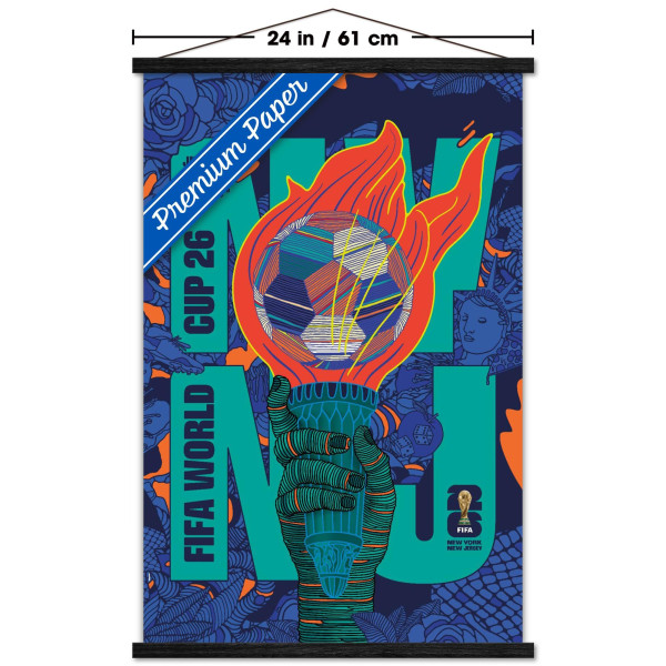 Джерси FIFA World Cup 2026 New York, New 22.375 x 34 Hanger Frame Poster