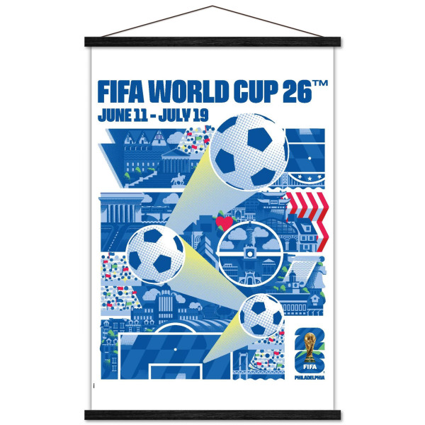 FIFA World Cup 2026 Philadelphia 22.375 x 34 Hanger Frame Poster
